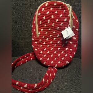 Kantha Red Quilted Women's Sling Bag